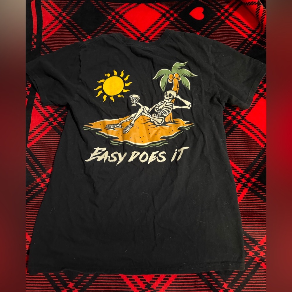 Black Graphic Tee - Easy Does It